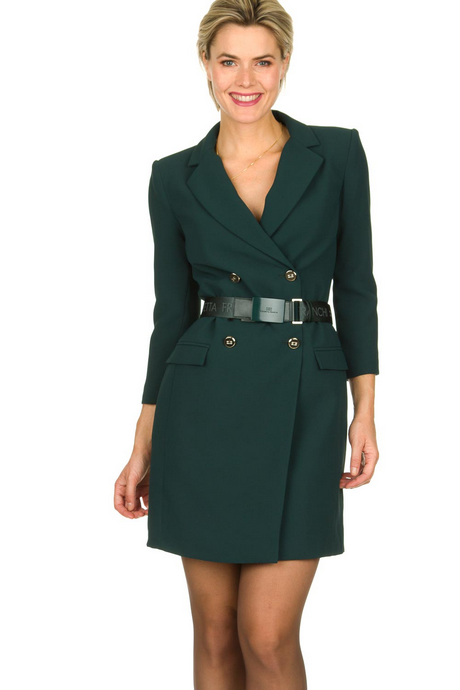 Blazer jurk groen blazer-jurk-groen-28
