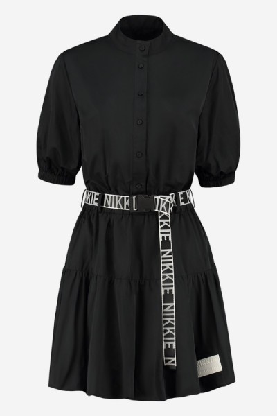 Jurk nikkie zwart jurk-nikkie-zwart-31
