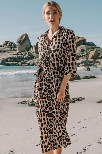 Maxi jurk luipaardprint
