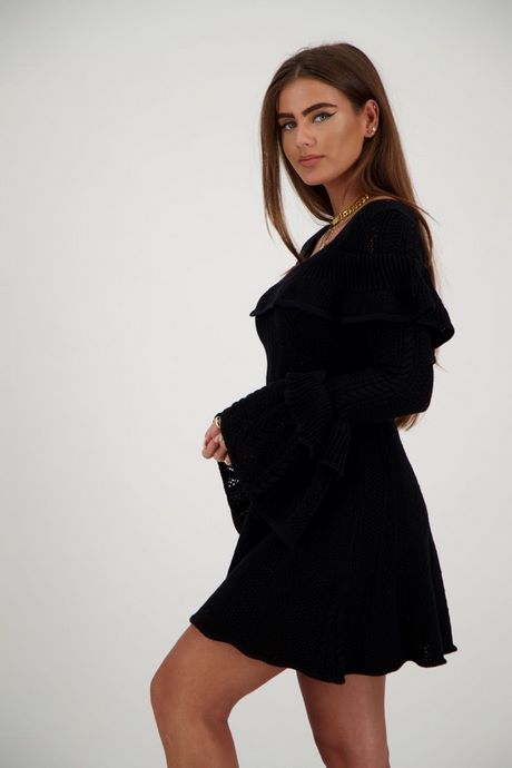 Ruffle jurk zwart ruffle-jurk-zwart-18_15
