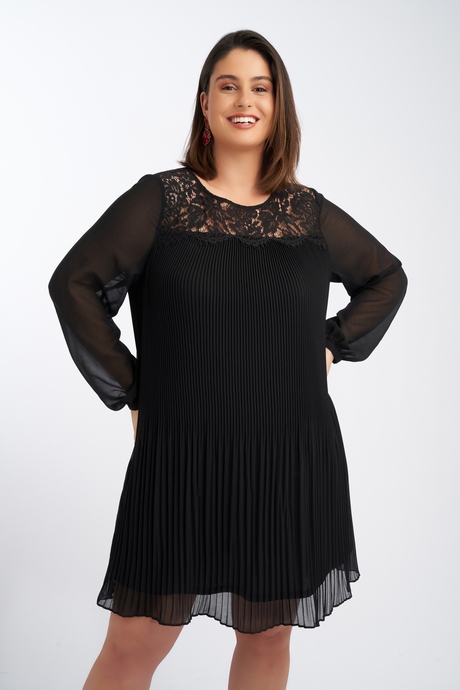 Zwarte plisse jurk zwarte-plisse-jurk-66_7