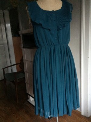 Blauwe chiffon jurk blauwe-chiffon-jurk-97