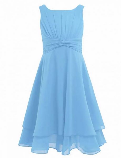Blauwe chiffon jurk blauwe-chiffon-jurk-97_13