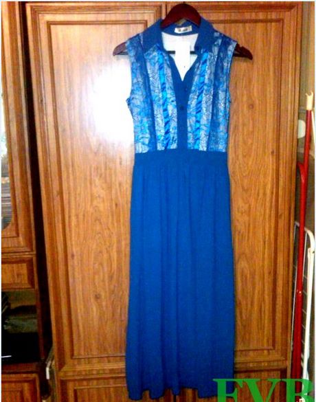 Blauwe chiffon jurk blauwe-chiffon-jurk-97_15