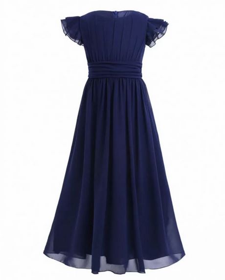 Blauwe chiffon jurk blauwe-chiffon-jurk-97_8