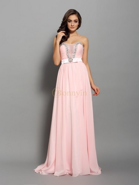 Roze chiffon jurk