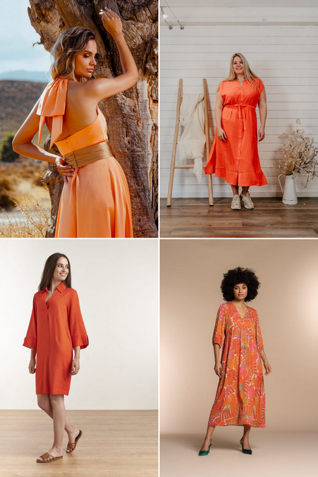 Oranje jurk 2023