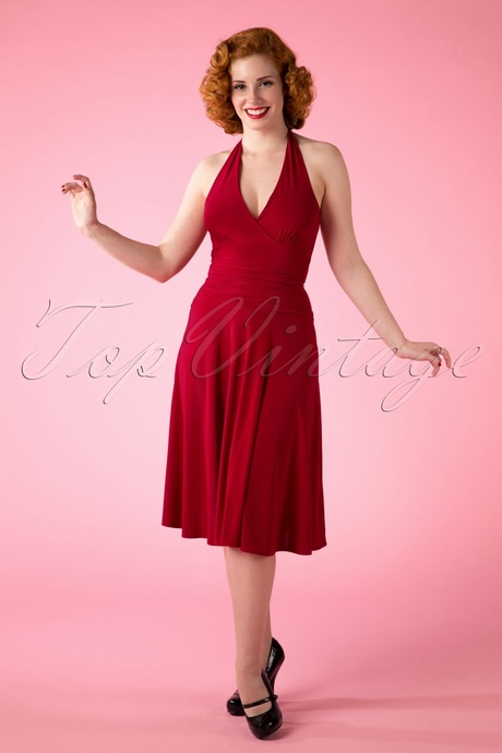 ﻿Rode halter jurk