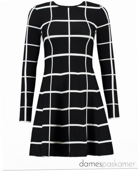 Zwart wit geruite jurk zwart-wit-geruite-jurk-59_3
