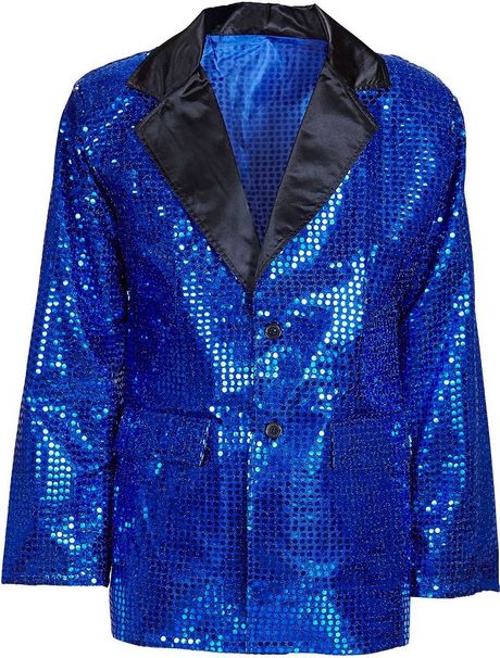 Blauw glitter jasje
