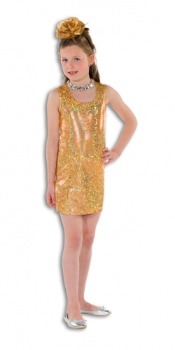 Gouden disco jurk