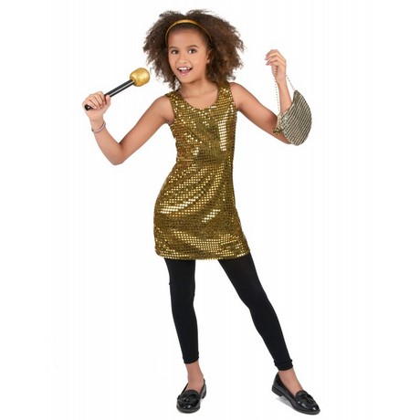 Gouden disco jurk
