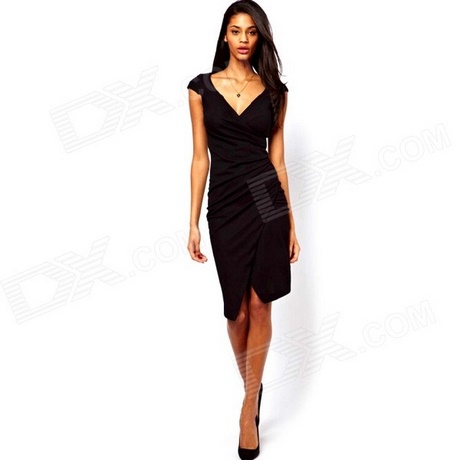 Zwarte jurk met v hals zwarte-jurk-met-v-hals-11_13