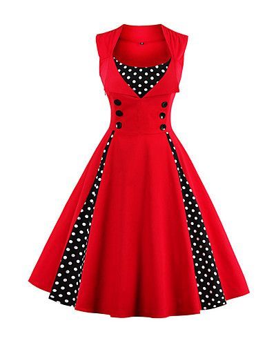 Rode jaren 50 jurk rode-jaren-50-jurk-76_3