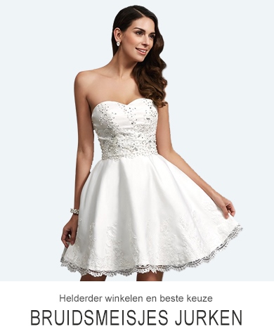 Goedkope witte jurk