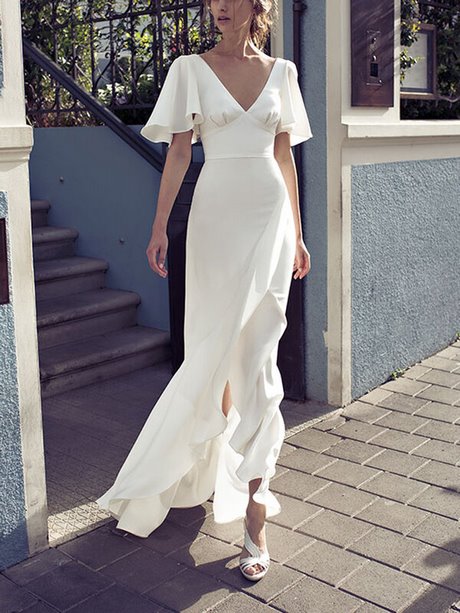 Goedkope witte jurk