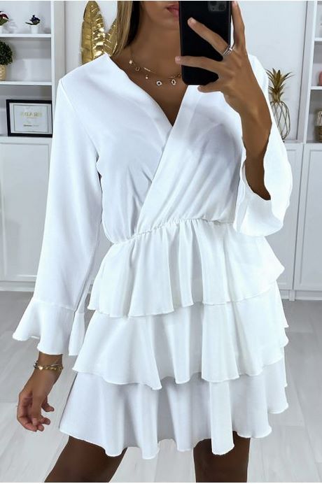Lange witte jurk met lange mouwen lange-witte-jurk-met-lange-mouwen-32_13