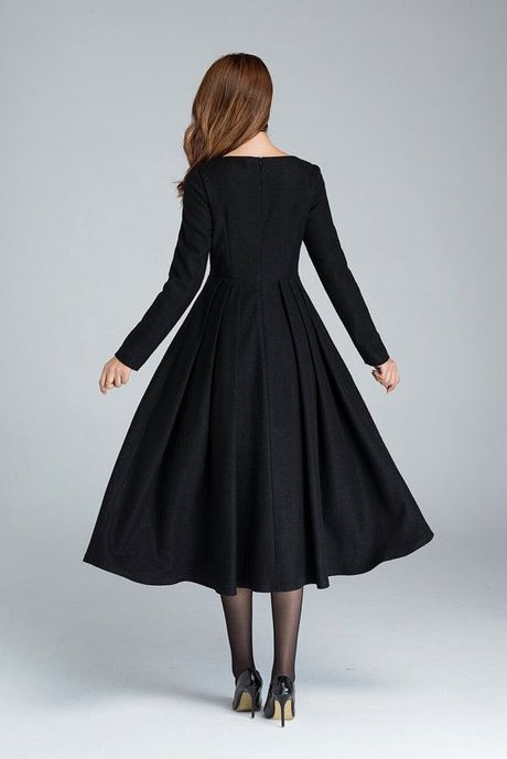 Midi jurk zwart lange mouw midi-jurk-zwart-lange-mouw-35_9