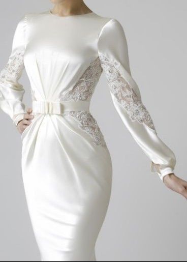 Witte elegante jurk