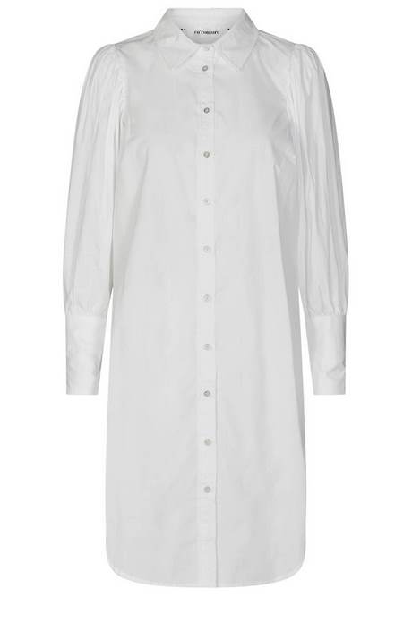 Witte lange blouse jurk