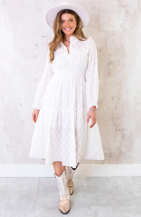 Witte maxi jurk met lange mouwen witte-maxi-jurk-met-lange-mouwen-26