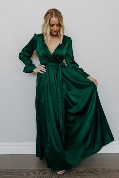 Groene lange jurken