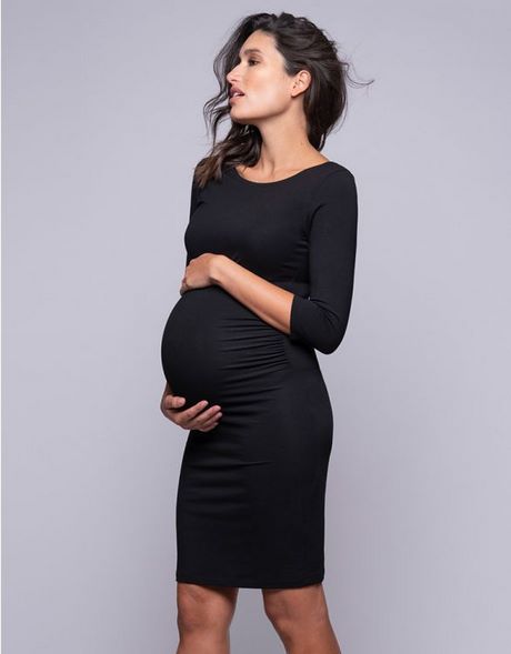 Kleine zwarte moederschap jurk