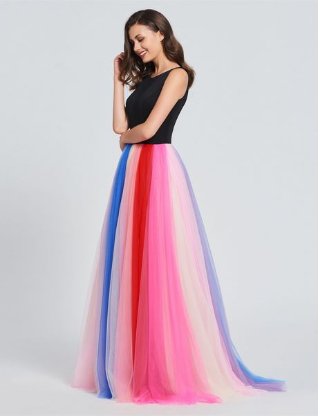 Kleurrijke prom jurken