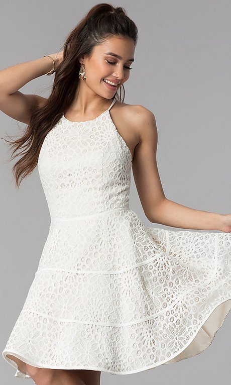 Korte witte kanten jurk korte-witte-kant-91_2