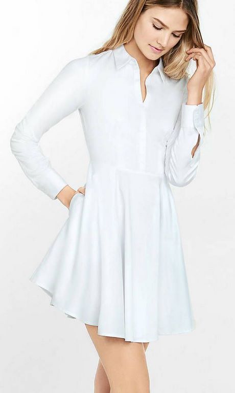 Pasvorm en flare witte jurk pasvorm-en-flare-witte-jurk-42_6