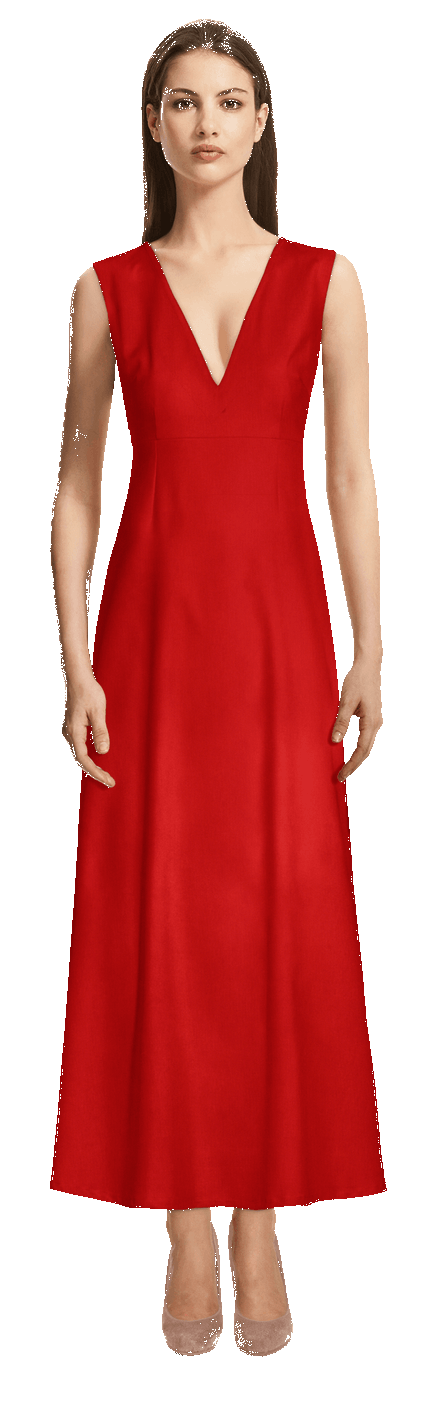 Rode jurk met v-hals rode-jurk-met-v-hals-65