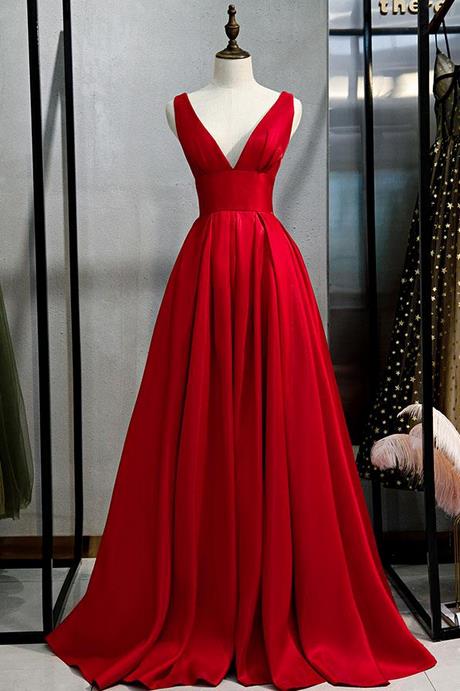 Rode jurk met v-hals rode-jurk-met-v-hals-65_2