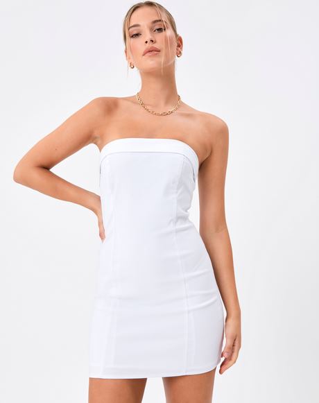 Strapless witte jurk strapless-witte-jurk-92_11
