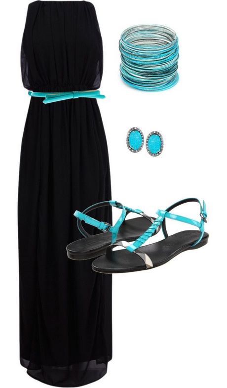 Turquoise en zwarte jurk turquoise-en-zwarte-jurk-55_8
