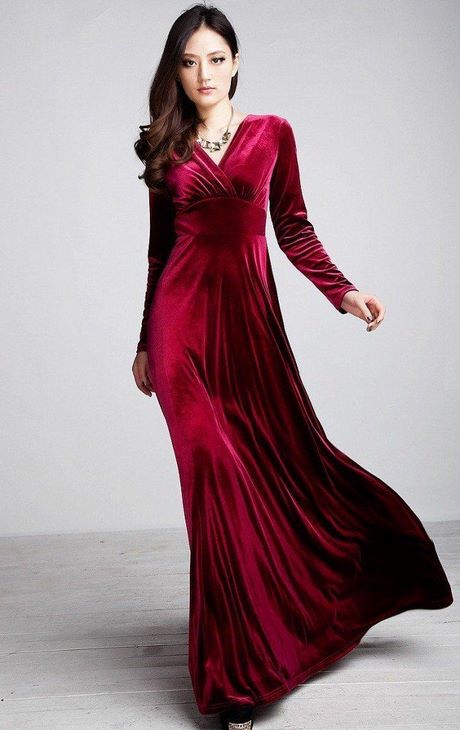 Velvet jurk met lange mouwen velvet-jurk-met-lange-mouwen-58_4