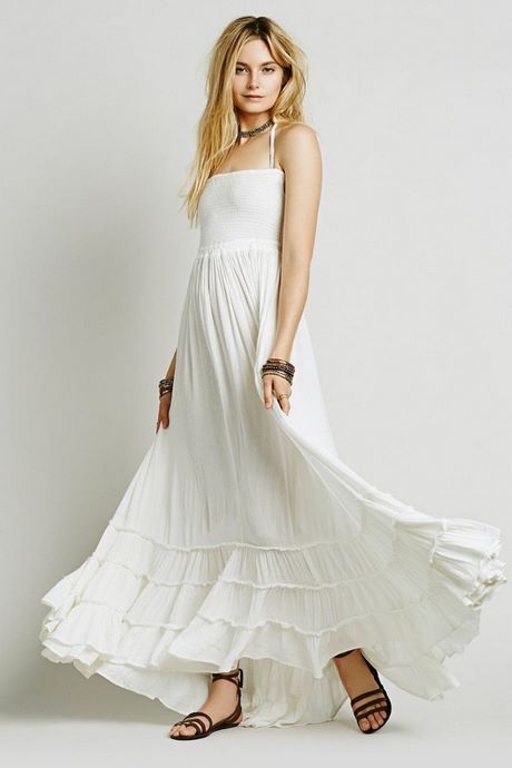Witte gypsy jurk