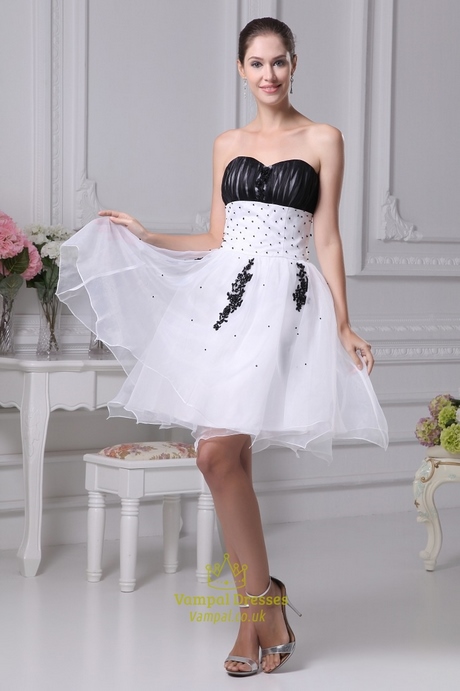 Zwart-wit korte prom jurken zwart-wit-korte-prom-jurken-95_15