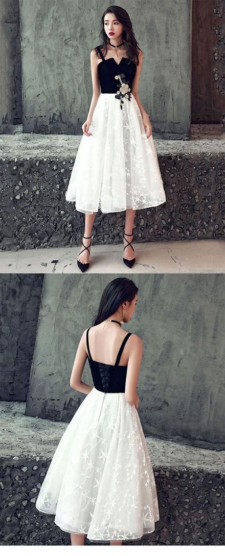 Zwart-wit korte prom jurken zwart-wit-korte-prom-jurken-95_8