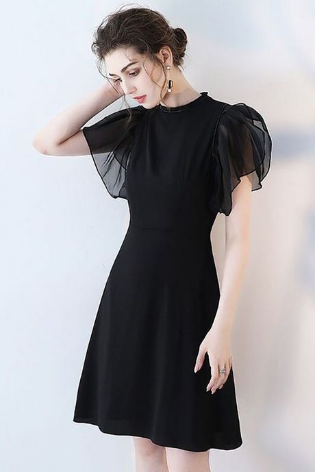 Zwarte korte jurken zwarte-short-66