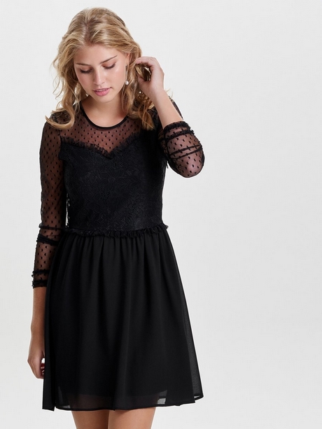 Lange mouwen jurk zwart lange-mouwen-jurk-zwart-19_13