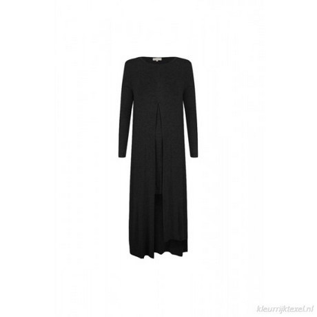 Lange zwarte tricot jurk lange-zwarte-tricot-jurk-93_5