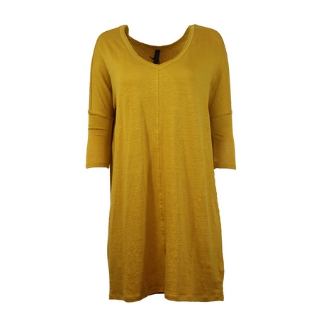 Mosterd gele jurk