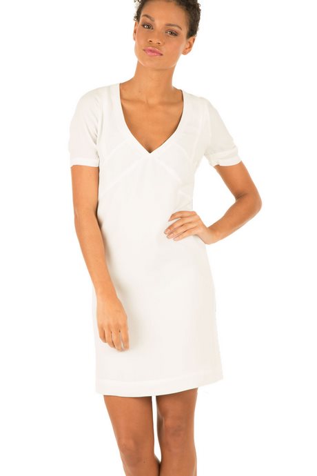 Witte suede jurk