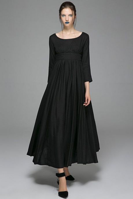 Zwarte jurk met wijde rok zwarte-jurk-met-wijde-rok-63_2