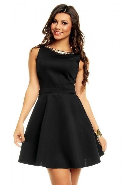 Zwarte jurk met wijde rok zwarte-jurk-met-wijde-rok-63_5
