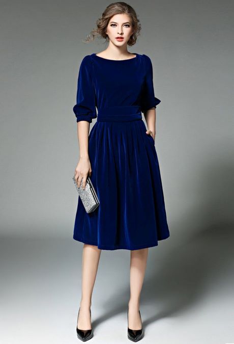 Blauwe fluwelen jurk blauwe-fluwelen-jurk-73_11