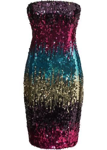Strapless glitter jurk strapless-glitter-jurk-80_7