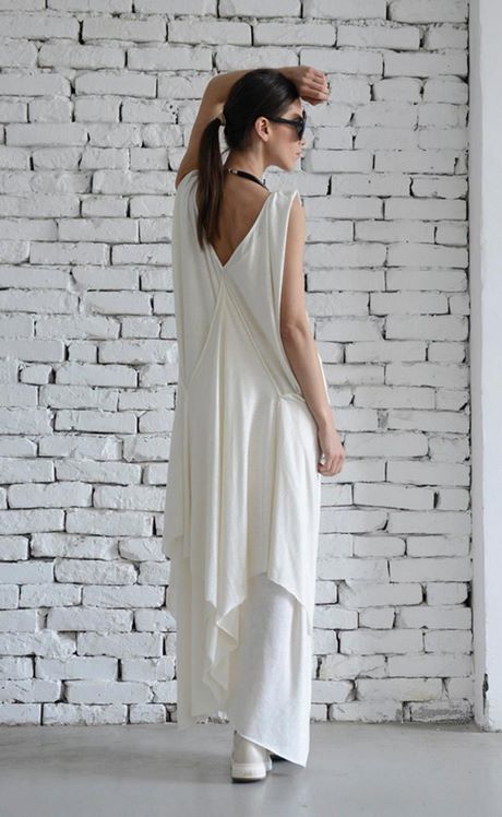 Witte mouwloze jurk witte-mouwloze-jurk-90_5