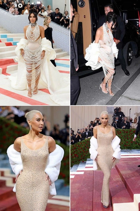 Kim kardashian Met gala 2023 jurk