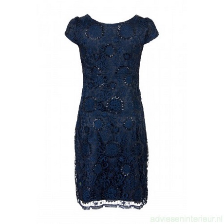 Kanten jurk donkerblauw kanten-jurk-donkerblauw-66